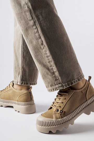 Béžové kožené tenisky Big... 2