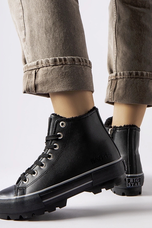 Čierne zateplené tenisky Big Star...