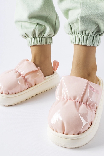 Ružové zateplené papuče Big...