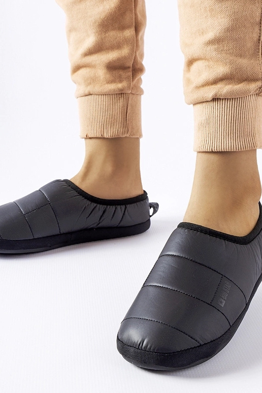 Čierne zateplené papuče Big Star...