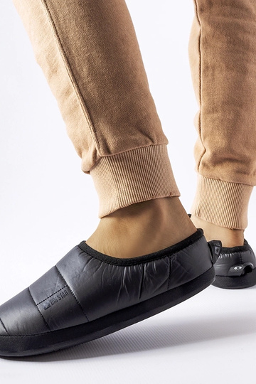 Čierne zateplené papuče Big... 2