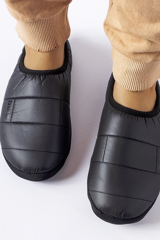 Čierne zateplené papuče Big Star...