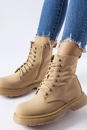 Tmavo béžové klasické čižmy... 2