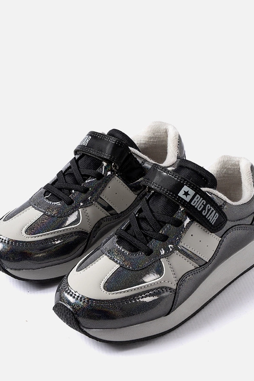 Čierne trblietavé tenisky Big Star...