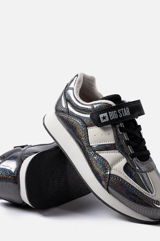 Čierne trblietavé tenisky Big Star...