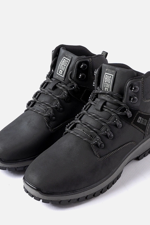 Čierne pánske čižmy Big Star MM174019