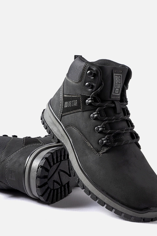 Čierne pánske čižmy Big Star MM174019