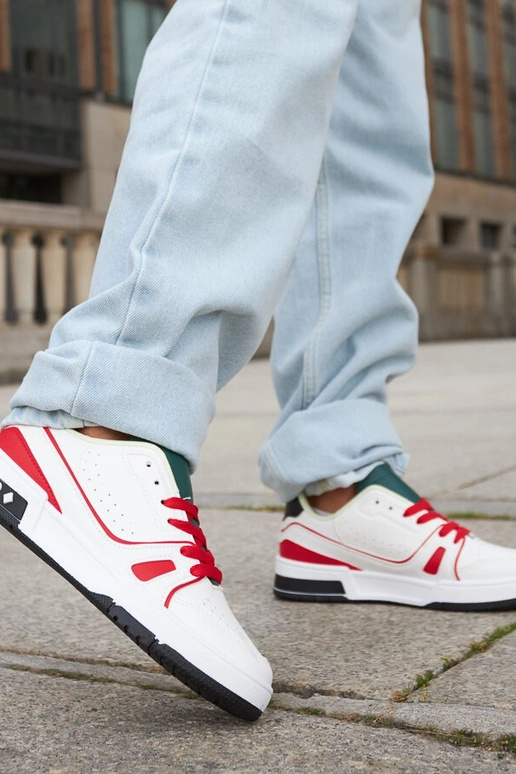 Archie červeno-biele topánky so...