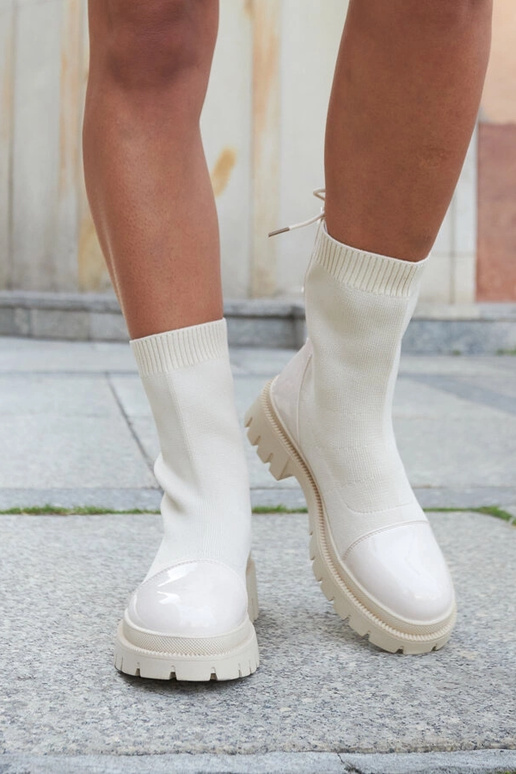 Albertina béžové ponožkové členkové...