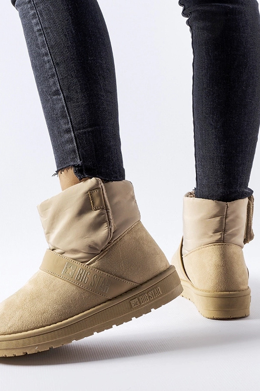 Pieskovo-čierne členkové topánky z...