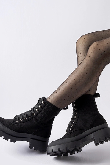 Čierne umelohmotné semišové... 2