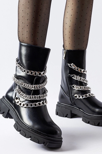 Čierne členkové čižmy s... 2