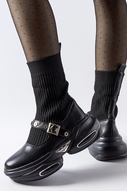 Ivana čierne ponožkové čižmy