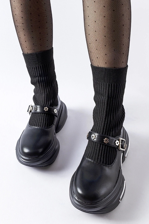 Ivana čierne ponožkové čižmy