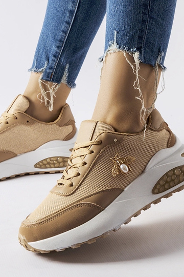 Hnedo-biele tenisky s...