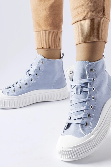 Modré topánky na platforme,...