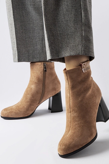 Pieskové elegantné čižmy na... 2