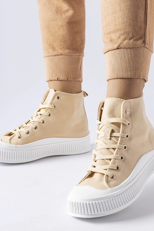 Pieskové topánky na platforme,...