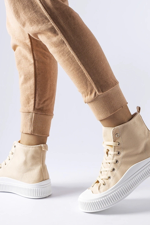 Pieskové topánky na platforme,...