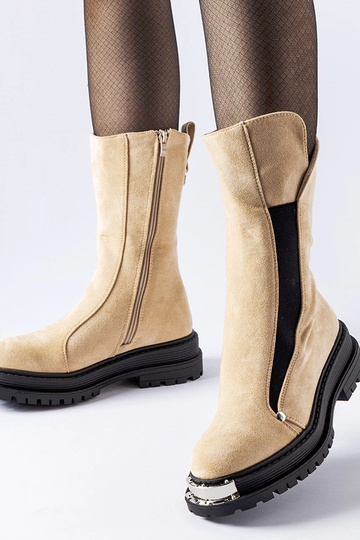 Béžové zateplené členkové...