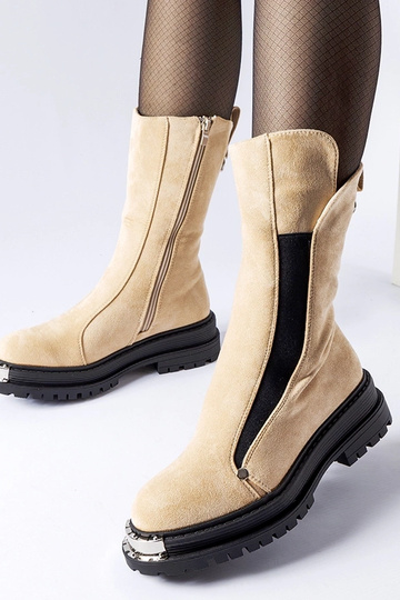 Béžové zateplené členkové... 2