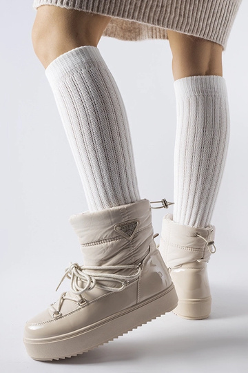 Béžové zateplené snehule s...