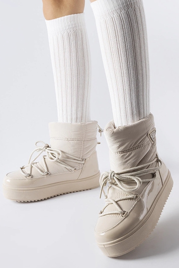 Béžové zateplené snehule s... 2