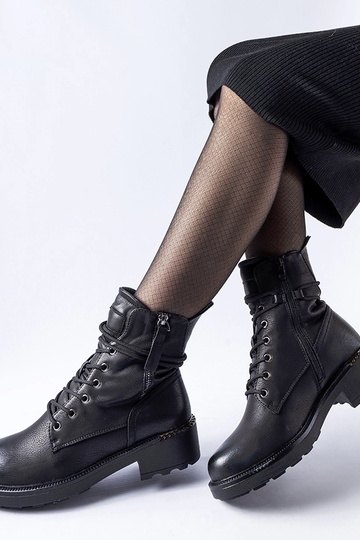 Čierne členkové čižmy s...