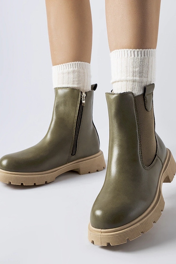 Zelené členkové čižmy s...