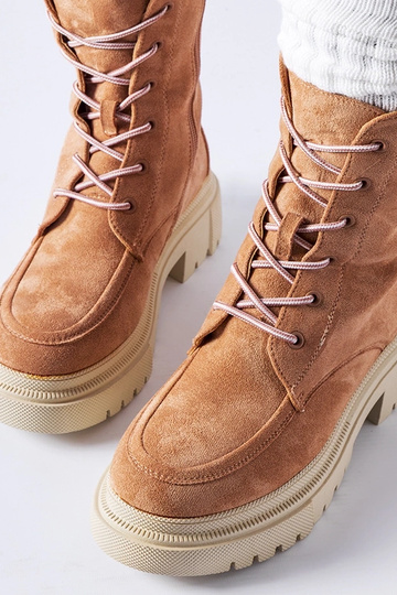 Ružové turistické topánky s... 2