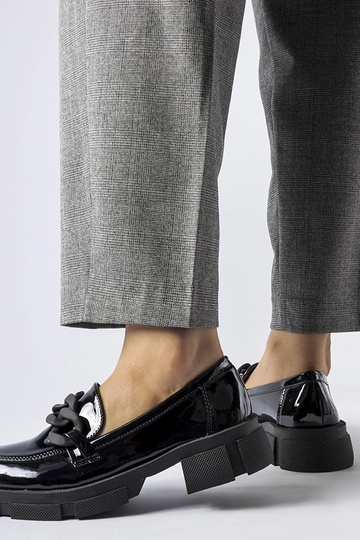 čierne lakované mokasíny s... 2