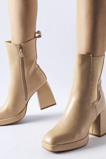 Béžové zateplené členkové...