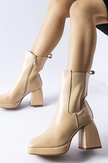 Béžové zateplené členkové... 2