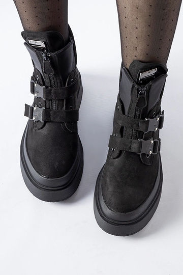 Čierne členkové čižmy Glen... 2