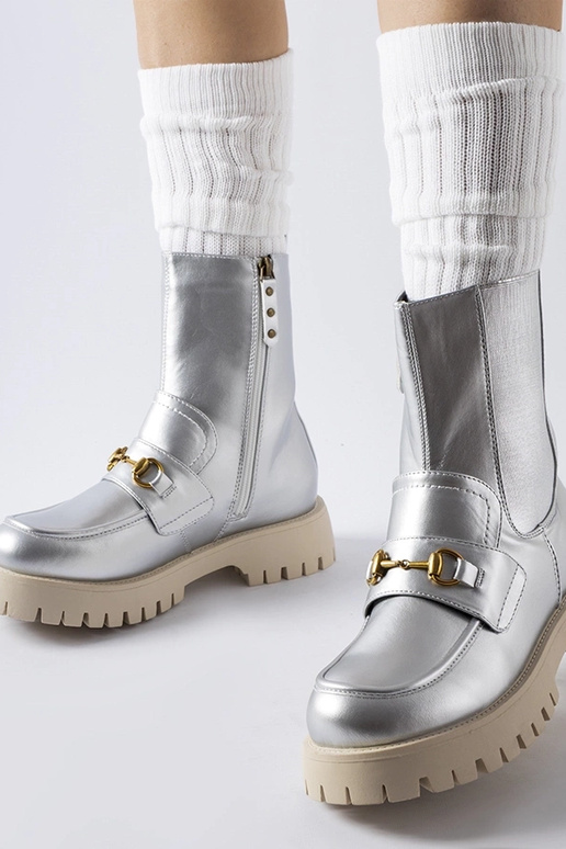 Strieborné zateplené botky Overlook