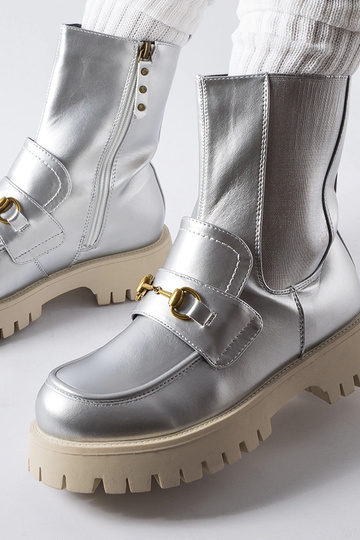 Strieborné zateplené botky... 2