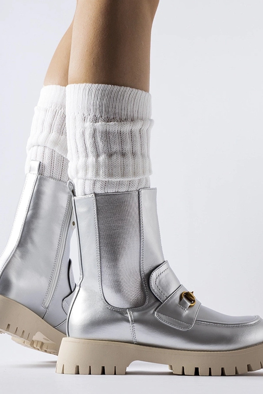 Strieborné zateplené botky Overlook