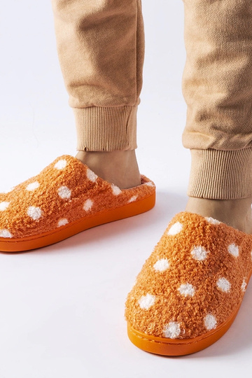 Oranžové teplé papuče s... 2