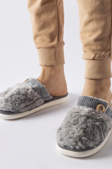 Sivé zateplené papuče Lakeland