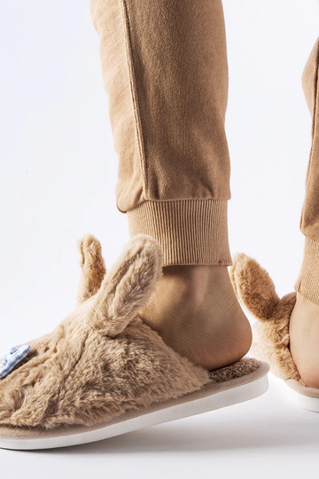 Béžové papuče s ušami a... 2