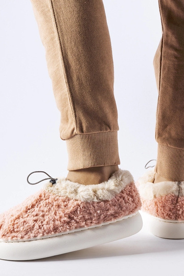 Ružové teplé papuče s... 2