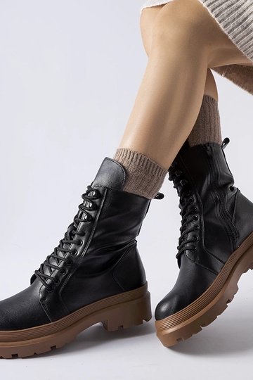 Čierne turistické topánky s... 2