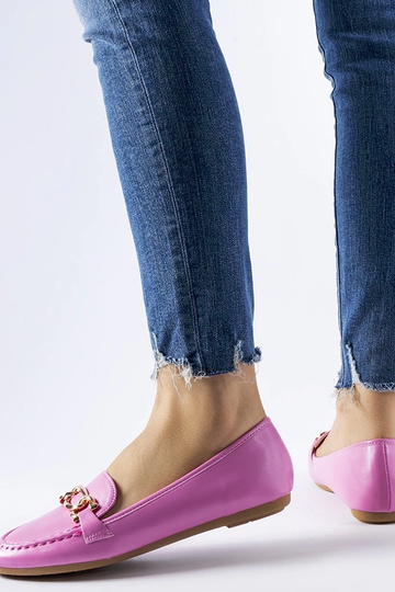 Ružové mokasíny zdobené... 2