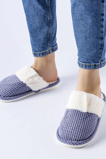 Modré teplé papuče Frappier 2