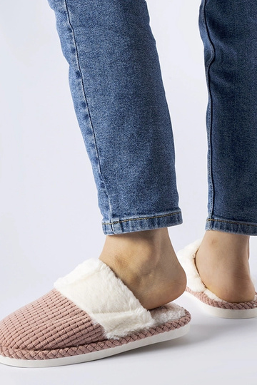 Ružové teplé papuče Frappier
