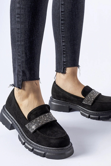 Čierne umelohmotné semišové...