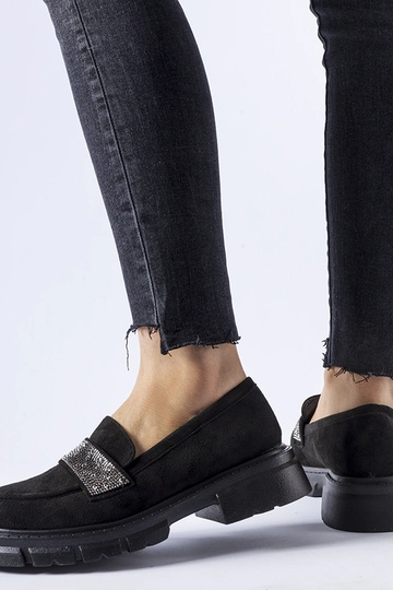 Čierne umelohmotné semišové... 2