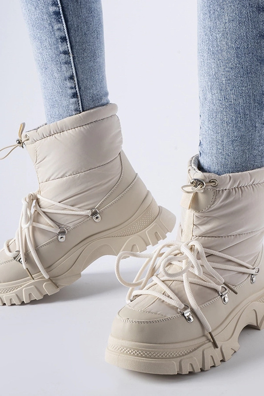 Béžové zateplené snehule Aubine