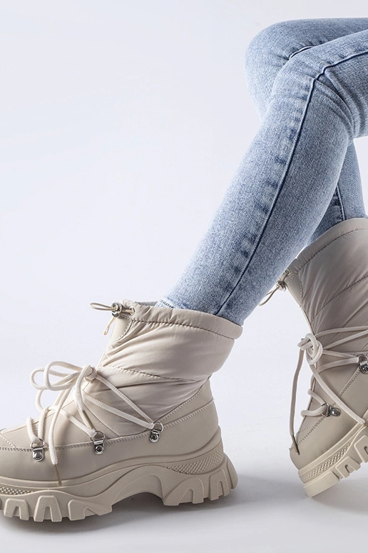 Béžové zateplené snehule Aubine