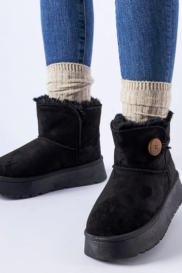 Čierne zateplené snehule s...